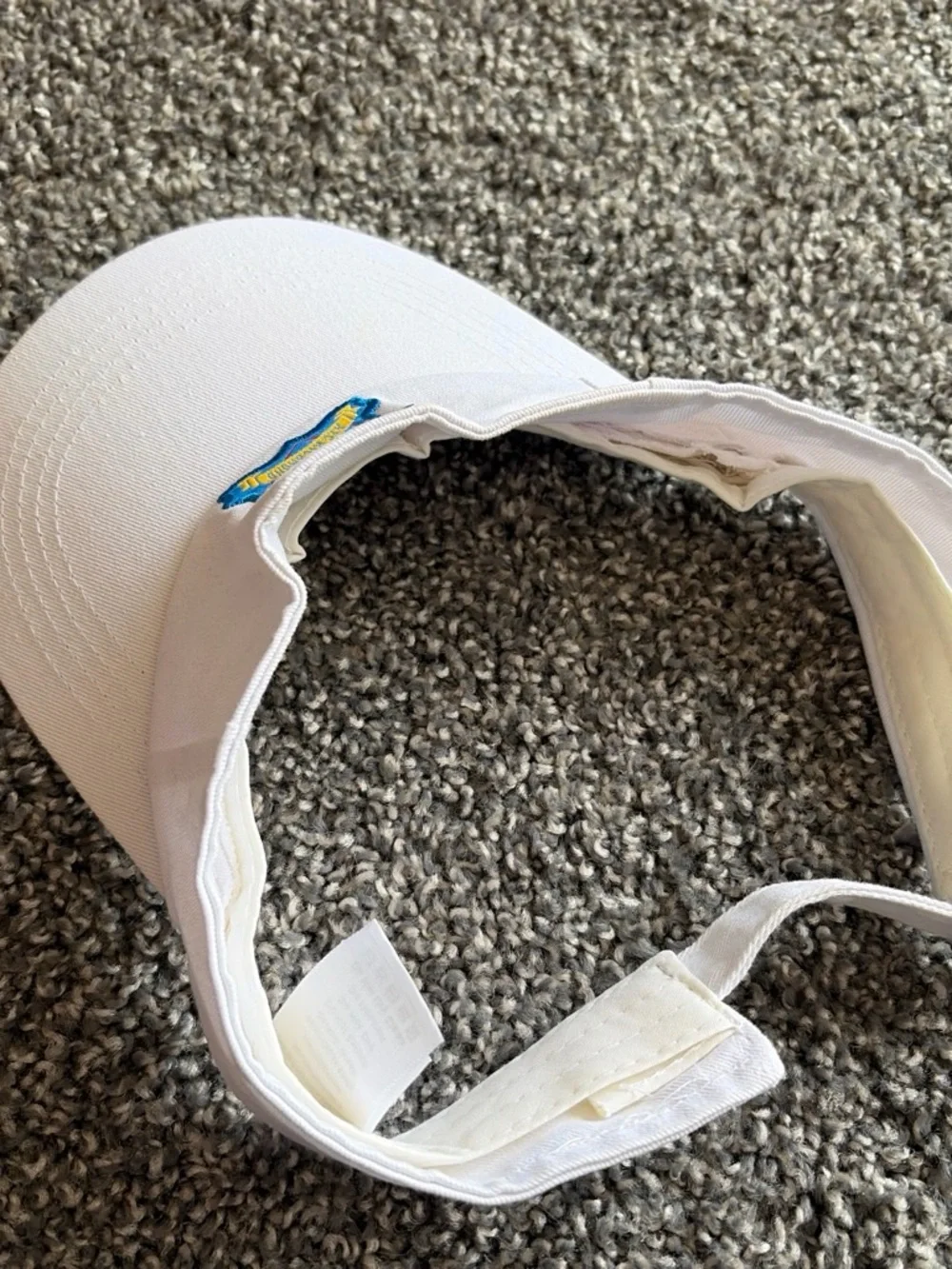 White Ted Lasso Visor with AFC Richmond Patch